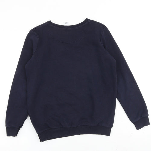Hype Boys Blue Cotton Pullover Sweatshirt Size 13 Years Pullover
