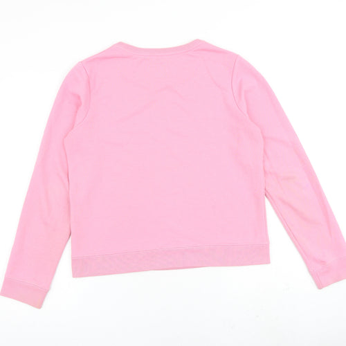 Jack Wills Womens Pink Cotton Pullover Sweatshirt Size 12 Pullover