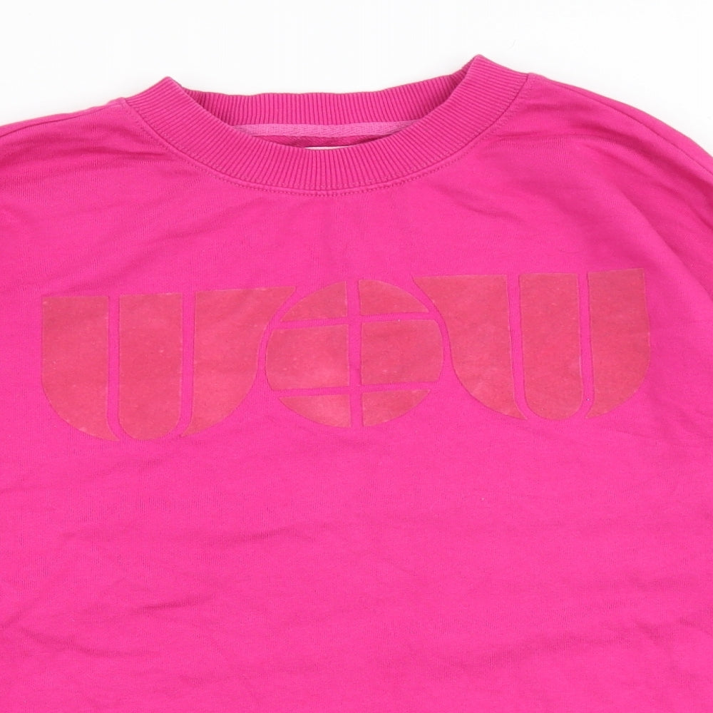 NEXT Womens Pink 100% Cotton Pullover Sweatshirt Size S Pullover - WOW