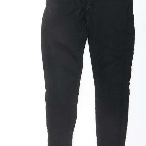 New Look Womens Black Cotton Skinny Jeans Size 10 L27 in Regular Zip