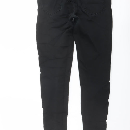 New Look Womens Black Cotton Skinny Jeans Size 10 L27 in Regular Zip