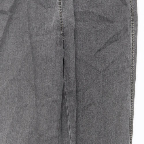 Red Herring Womens Grey Cotton Jegging Jeans Size 14 L29 in Regular