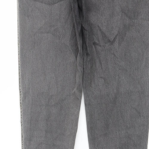 Red Herring Womens Grey Cotton Jegging Jeans Size 14 L29 in Regular