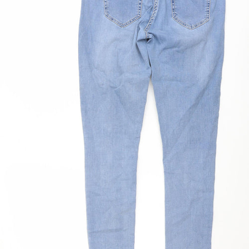 Red Herring Womens Blue Cotton Skinny Jeans Size 10 L29 in Regular Zip