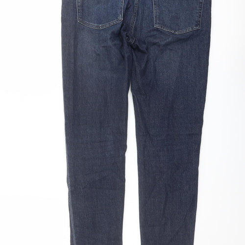 H&M Mens Blue Cotton Skinny Jeans Size 32 in L32 in Regular Button