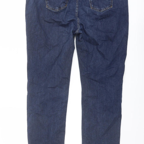 Per Una Womens Blue Cotton Skinny Jeans Size 34 in L27 in Regular Zip