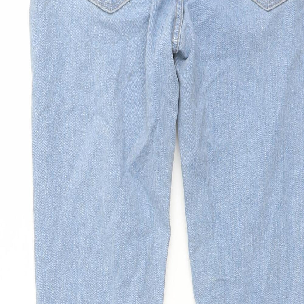 H&M Mens Blue Cotton Skinny Jeans Size 30 in L29 in Regular Button