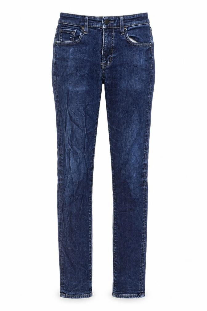 Uniqlo Womens Blue Cotton Skinny Jeans Size 26 in L32 in Regular Button