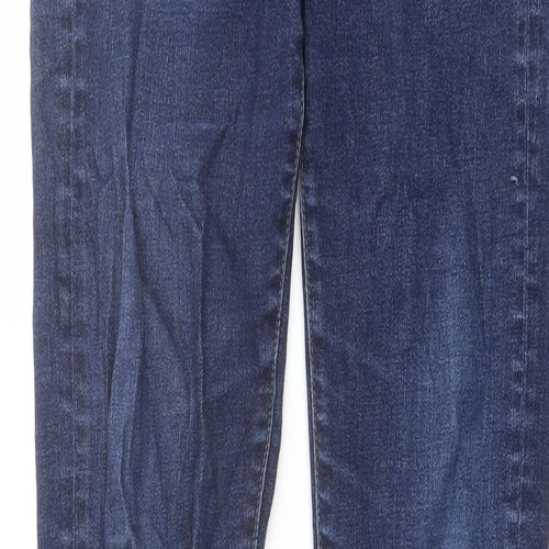 Uniqlo Womens Blue Cotton Skinny Jeans Size 26 in L32 in Regular Button