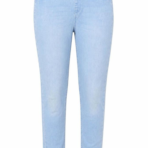 Denim & Co. Girls Blue Cotton Jegging Jeans Size 10-11 Years Regular Pullover - Raw Hem