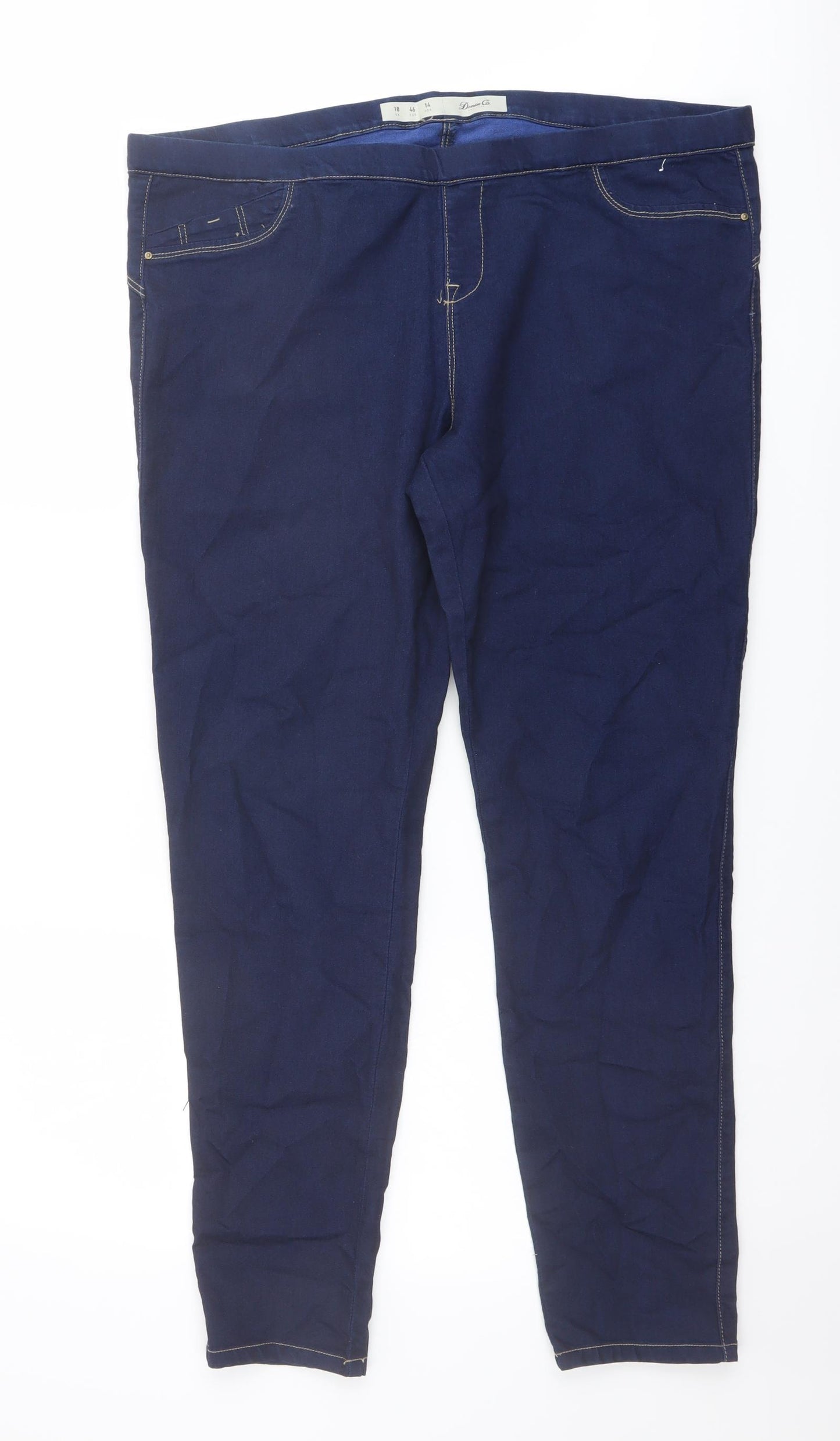 Denim & Co. Womens Blue Cotton Jegging Jeans Size 18 L29 in Regular