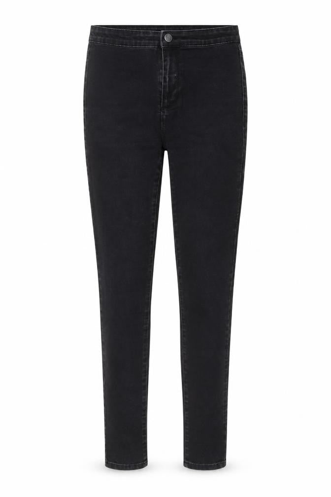 Denim & Co. Womens Grey Cotton Skinny Jeans Size 10 L29 in Regular Button