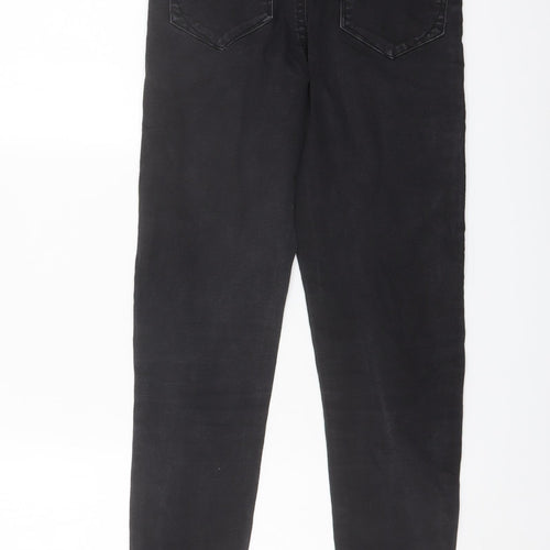 Denim & Co. Womens Grey Cotton Skinny Jeans Size 10 L29 in Regular Button