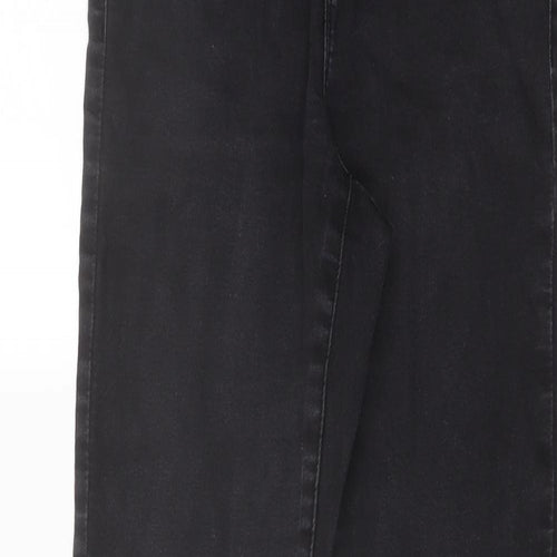 Denim & Co. Womens Grey Cotton Skinny Jeans Size 10 L29 in Regular Button