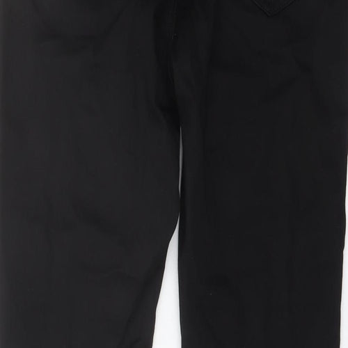 Marks and Spencer Womens Black Cotton Skinny Jeans Size 12 L26 in Regular Button