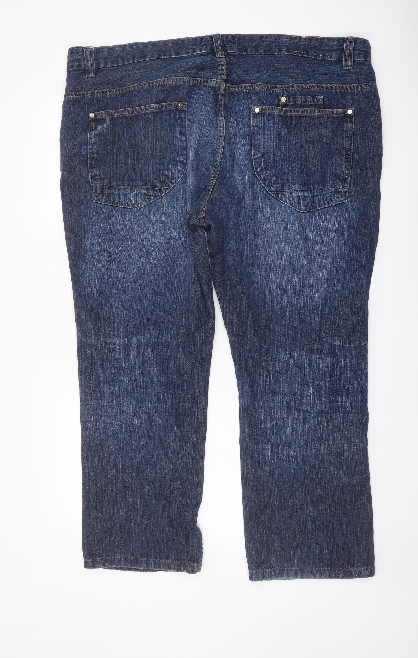 Union Blues Mens Blue Cotton Straight Jeans Size 46 in L28 in Regular Button