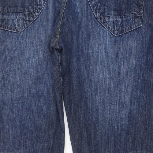 Union Blues Mens Blue Cotton Straight Jeans Size 46 in L28 in Regular Button
