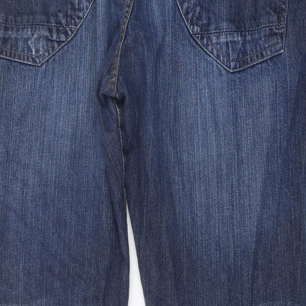 Union Blues Mens Blue Cotton Straight Jeans Size 46 in L28 in Regular Button