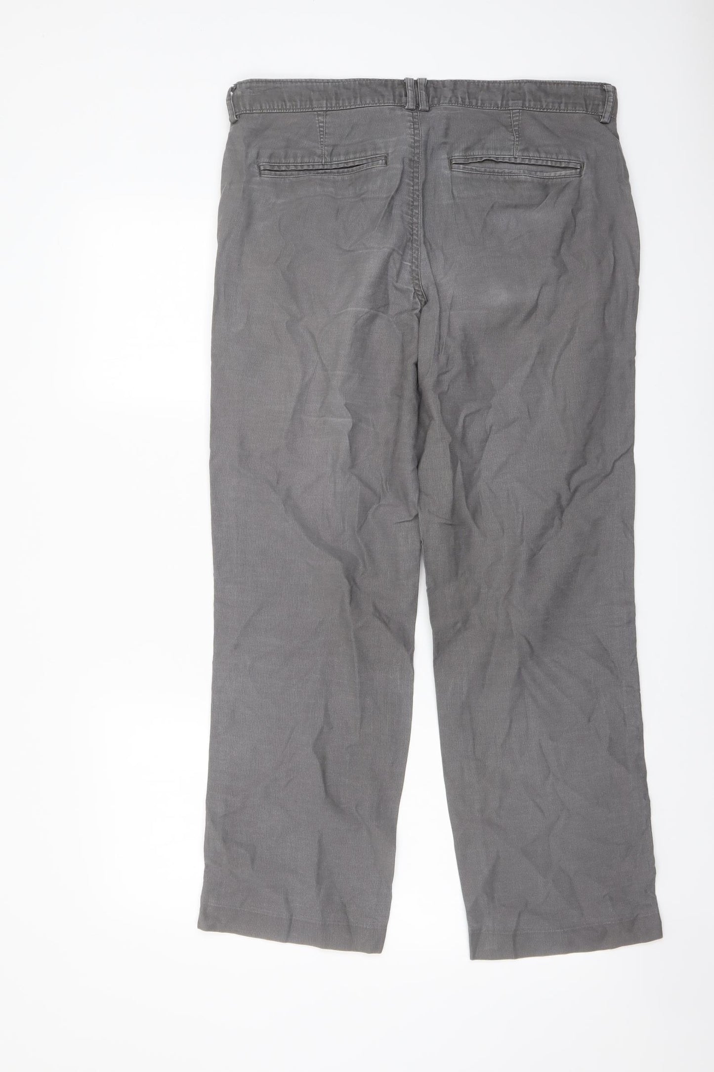 Autograph Mens Grey Cotton Straight Jeans Size 34 in L29 in Regular Button