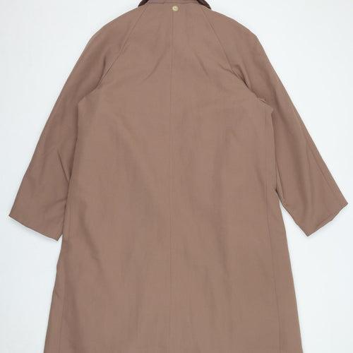 Sartor Womens Beige Overcoat Coat One Size Button