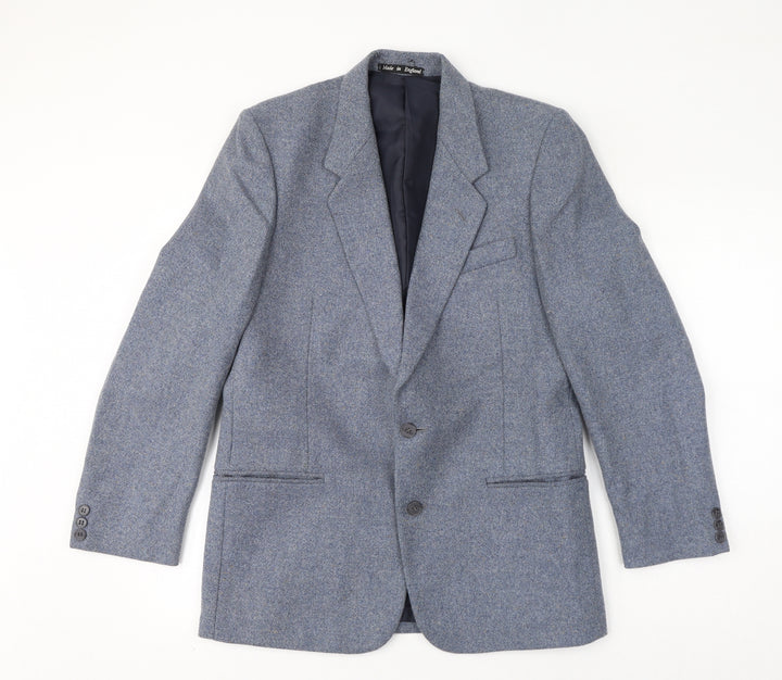 Hepworths Mens Blue Jacket Blazer One Size Button