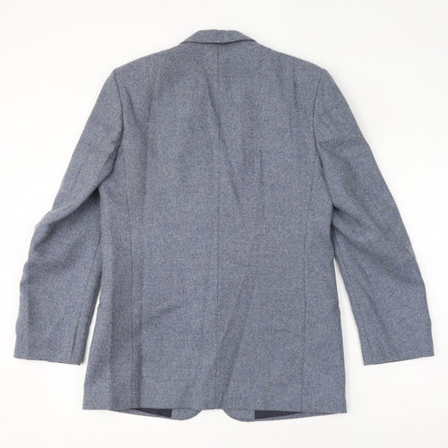 Hepworths Mens Blue Jacket Blazer One Size Button