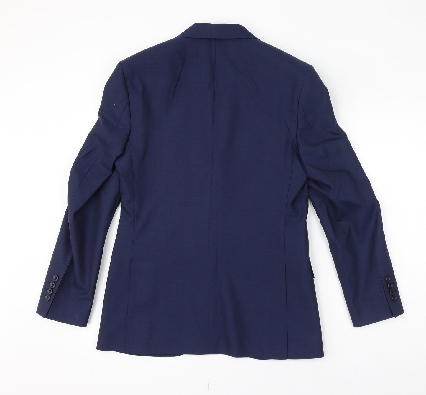 Marks and Spencer Mens Blue Wool Jacket Suit Jacket Size 36 Regular