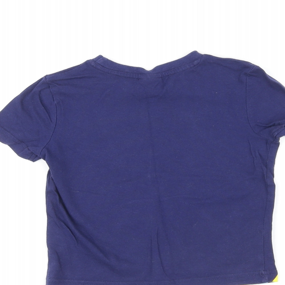 Marvel Boys Multicoloured Cotton Basic T-Shirt Size 3-4 Years Crew Neck Pullover - Spiderman THWIP!