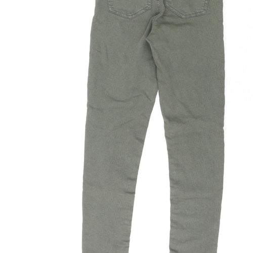 FACTORIE Womens Green Cotton Jegging Jeans Size 8 L27 in Regular Zip