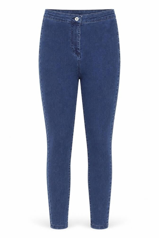 COLLUSION Womens Blue Cotton Skinny Jeans Size 26 L32 in Regular Zip