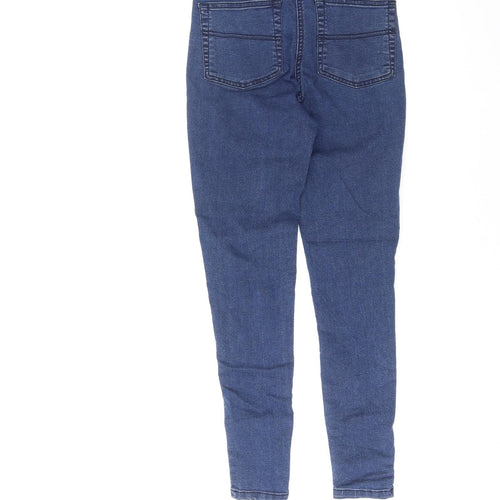 COLLUSION Womens Blue Cotton Skinny Jeans Size 26 L32 in Regular Zip
