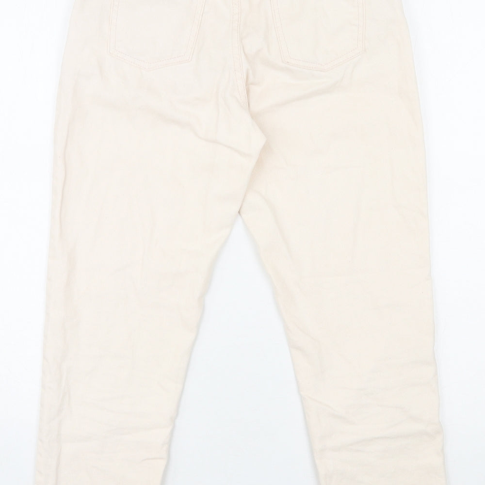 River Island Girls Ivory Cotton Skinny Jeans Size 12 Years L24 in Regular Zip