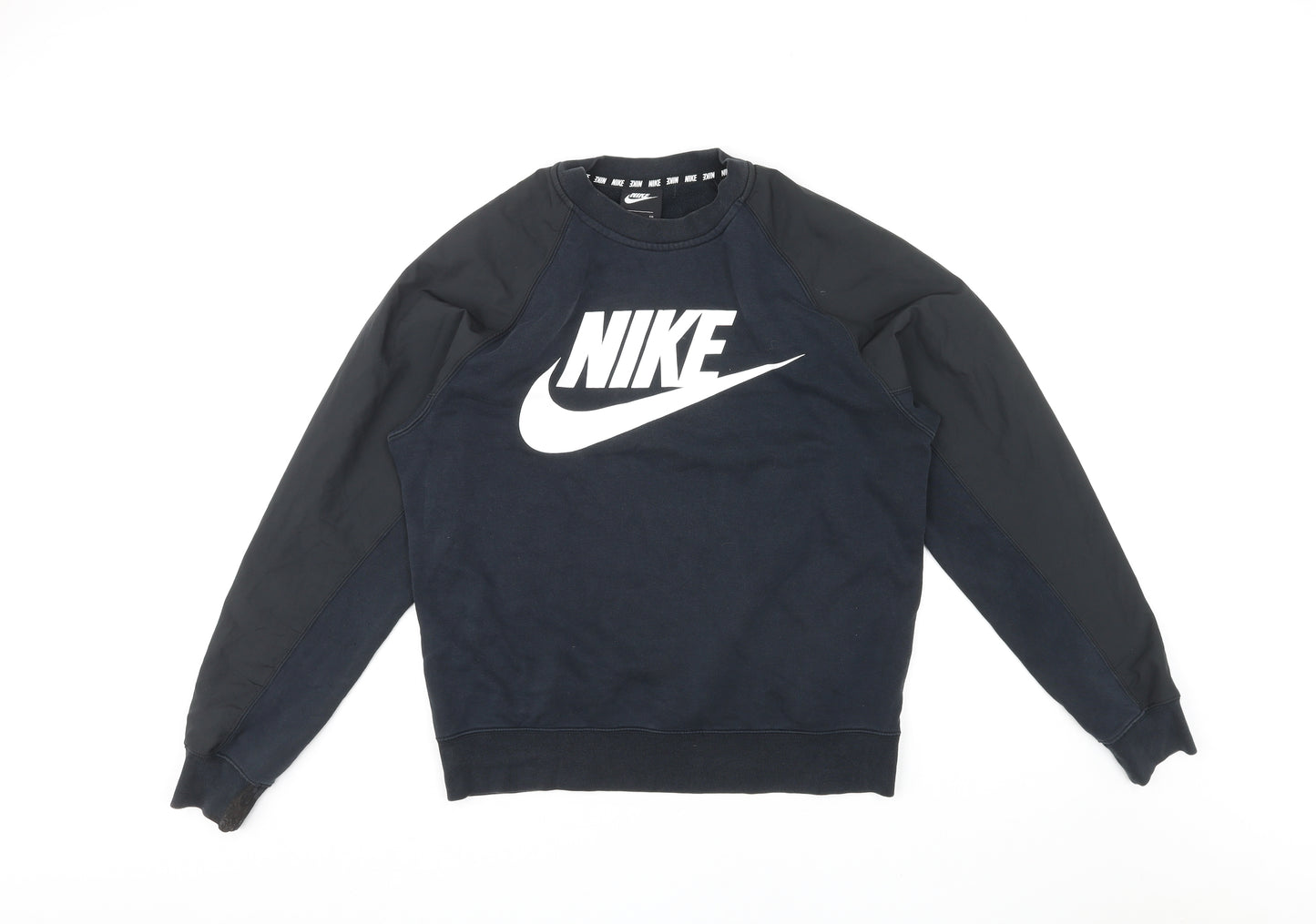 Nike Womens Blue Cotton Pullover Sweatshirt Size S Pullover
