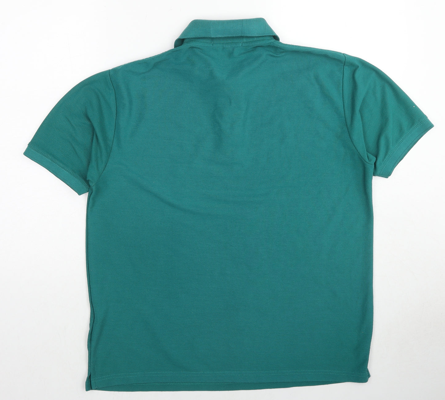 Urban Heritage Mens Green Cotton Polo Size L Collared Button