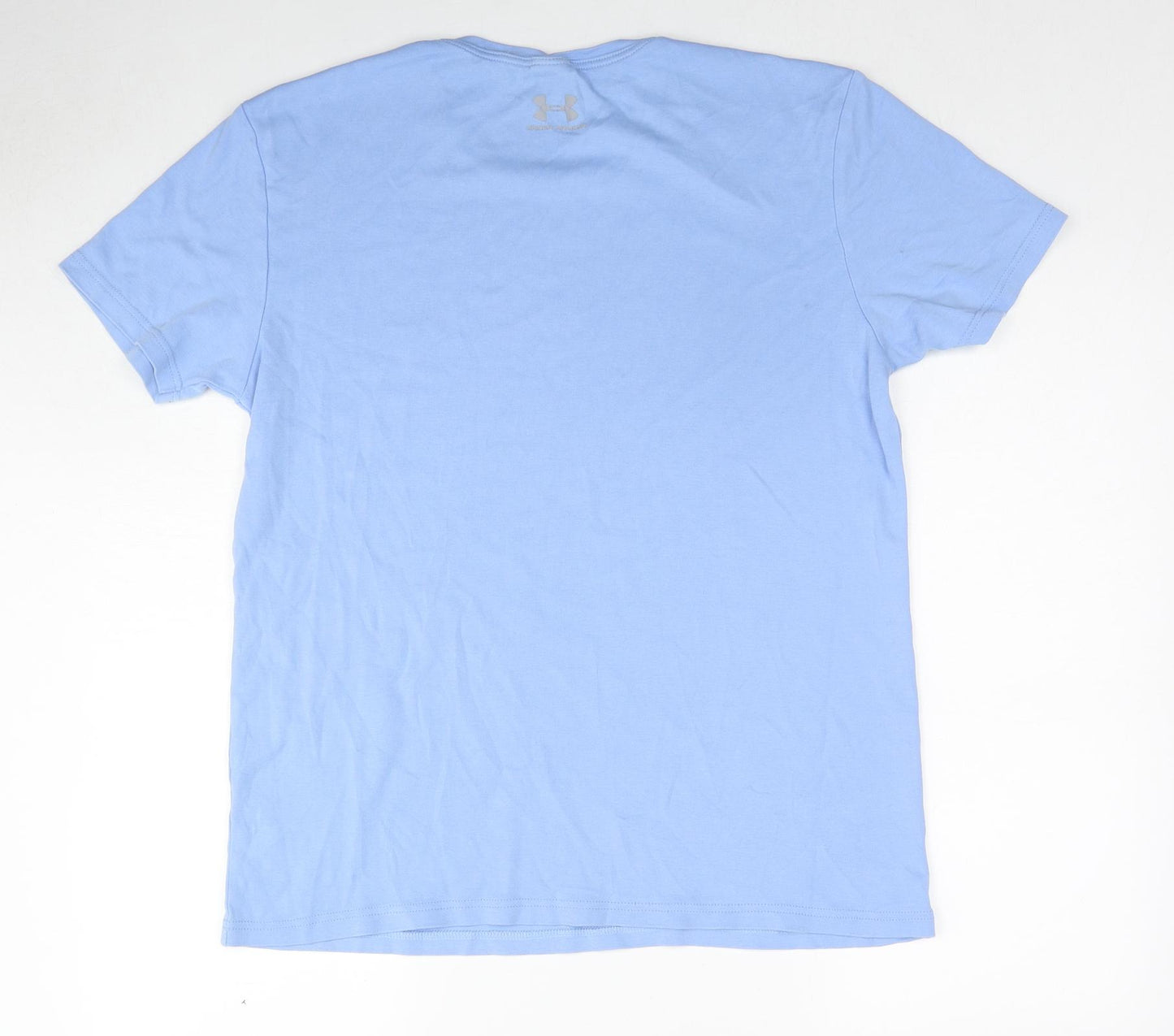 Under armour Mens Blue Cotton T-Shirt Size 3XL Crew Neck