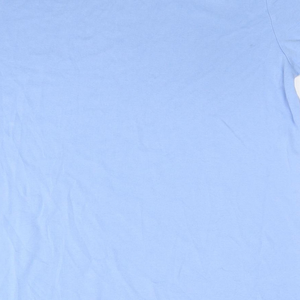 Under armour Mens Blue Cotton T-Shirt Size 3XL Crew Neck