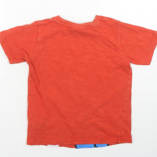 Mario Boys Blue Cotton Basic T-Shirt Size 4 Years Crew Neck Pullover - Mario