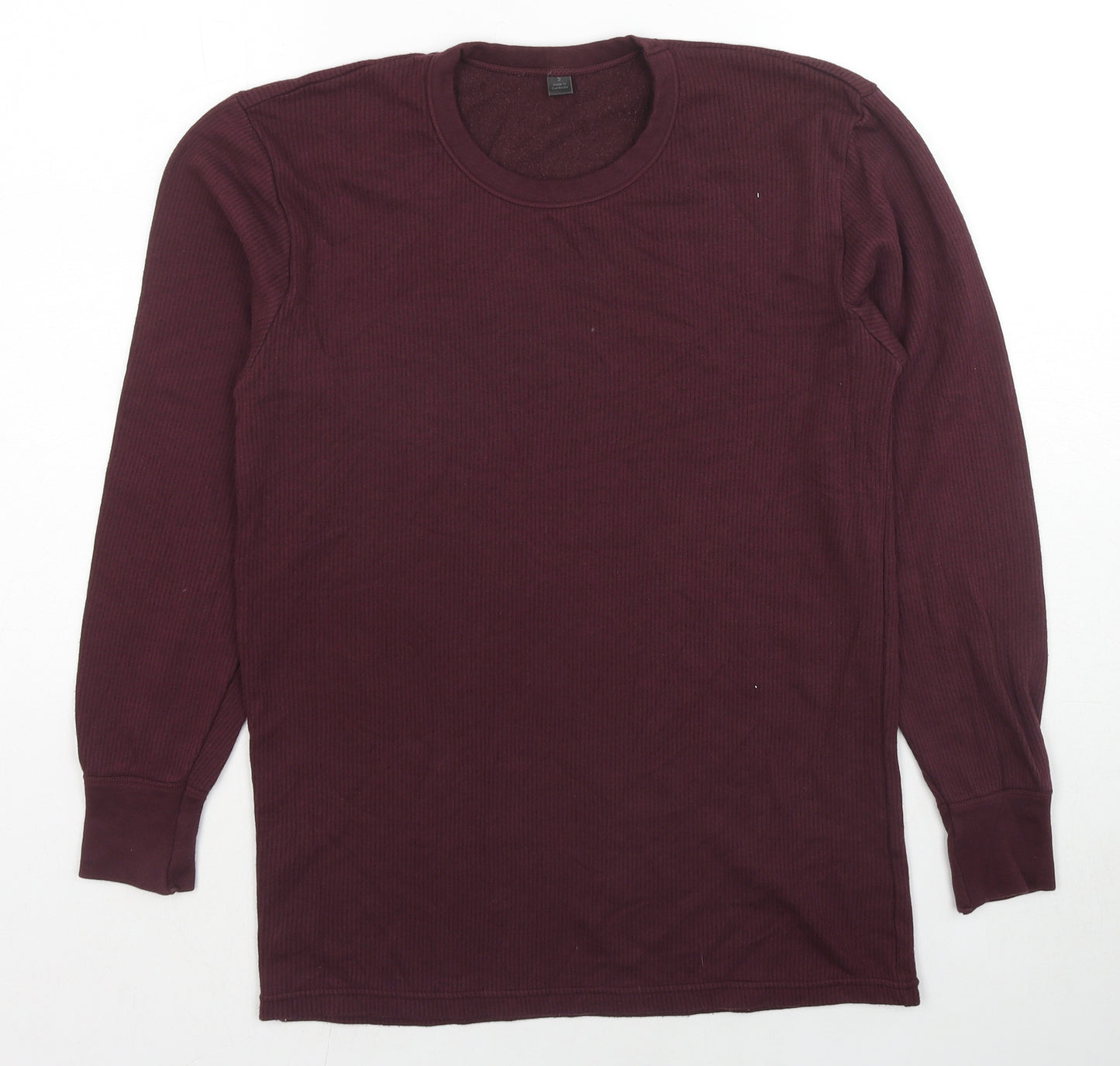 Marks and Spencer Mens Red Cotton Pullover Sweatshirt Size S