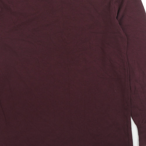 Marks and Spencer Mens Red Cotton Pullover Sweatshirt Size S