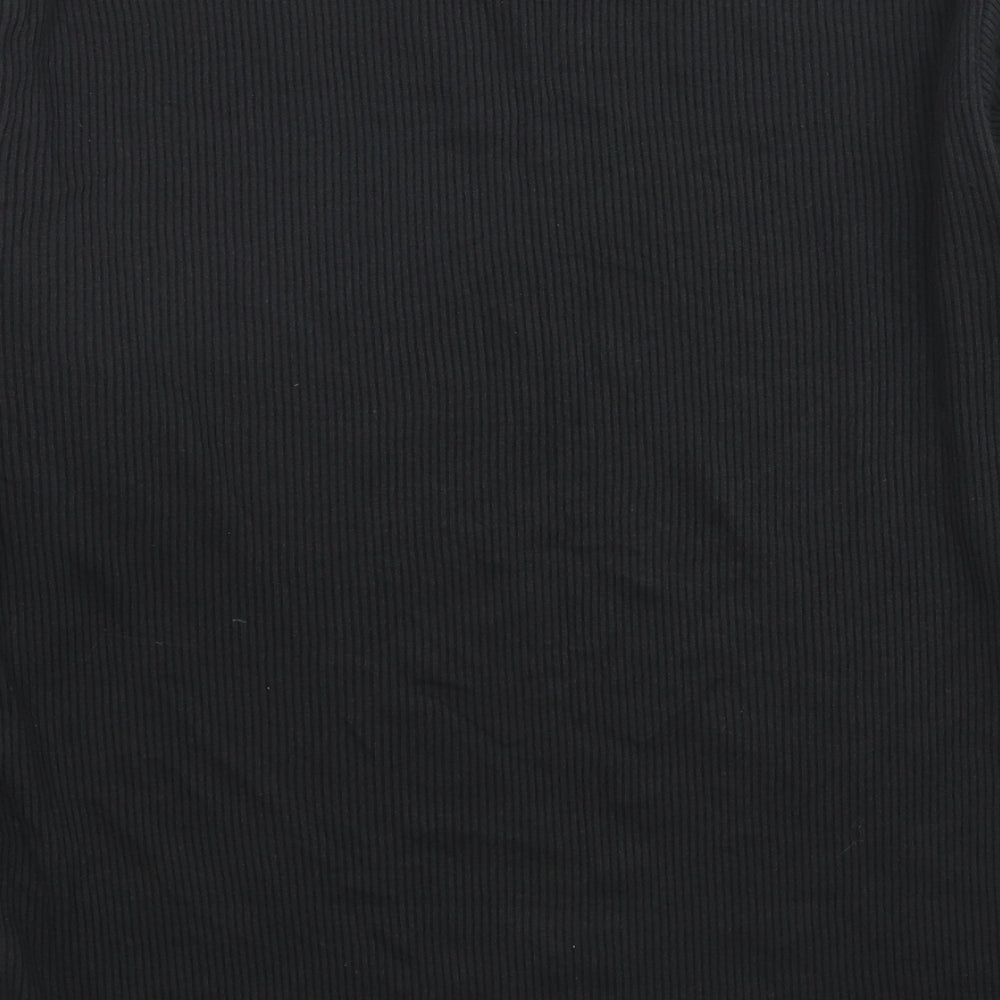 Marks and Spencer Mens Black Cotton Pullover Sweatshirt Size S