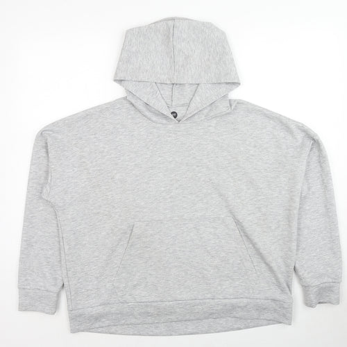XT Womens Grey Polyester Pullover Hoodie Size 12 Pullover