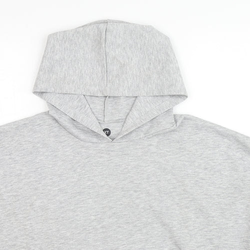 XT Womens Grey Polyester Pullover Hoodie Size 12 Pullover