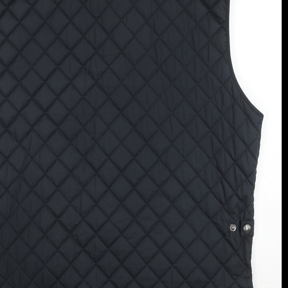 Belstaff Mens Black Gilet Coat Size XL Snap