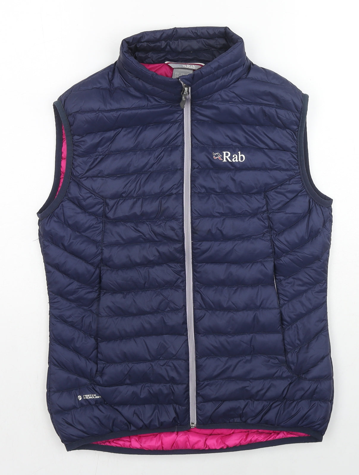 RAB Womens Blue Gilet Jacket Size 10 Zip