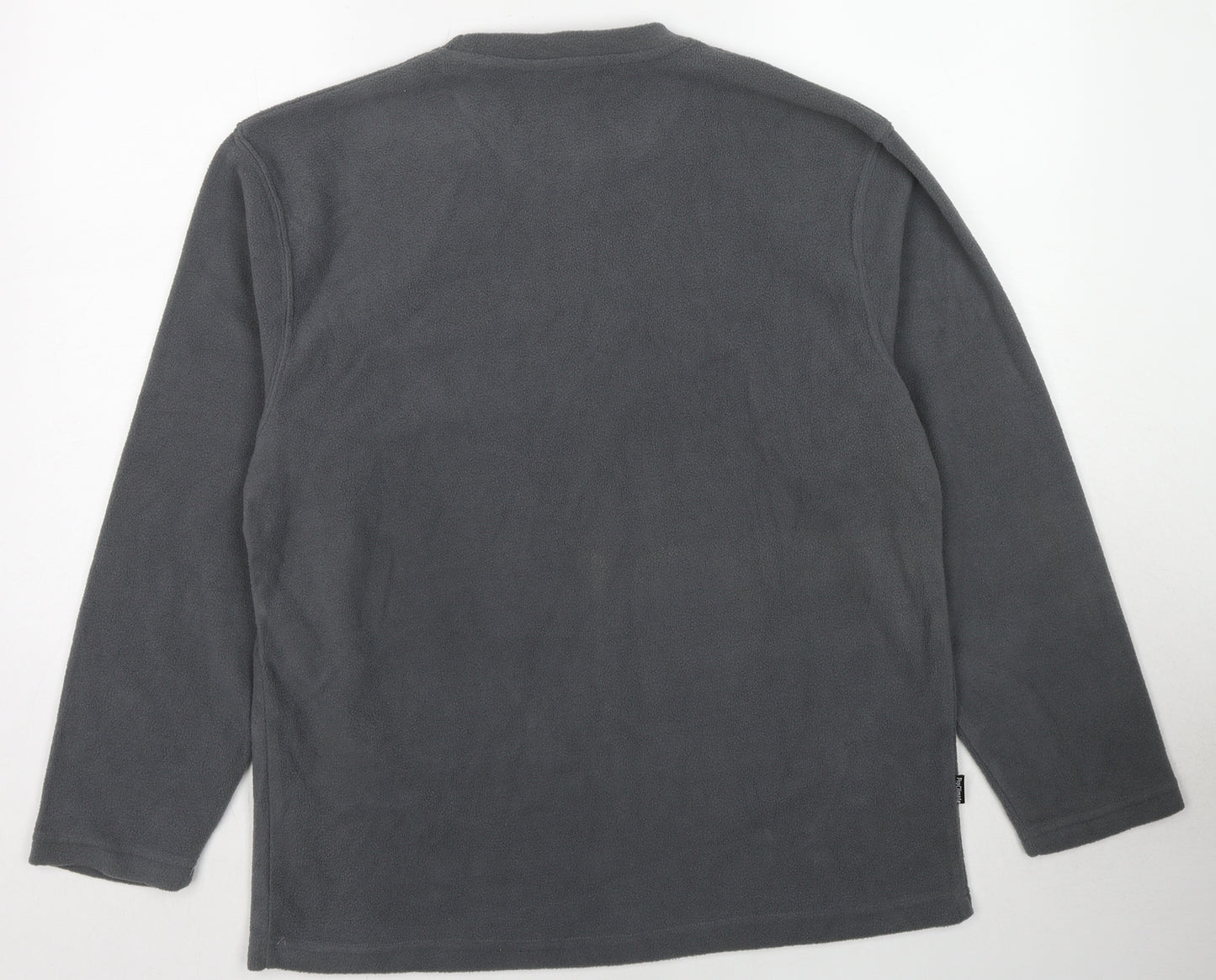 Pro Climate Mens Grey Polyester Pullover Sweatshirt Size L