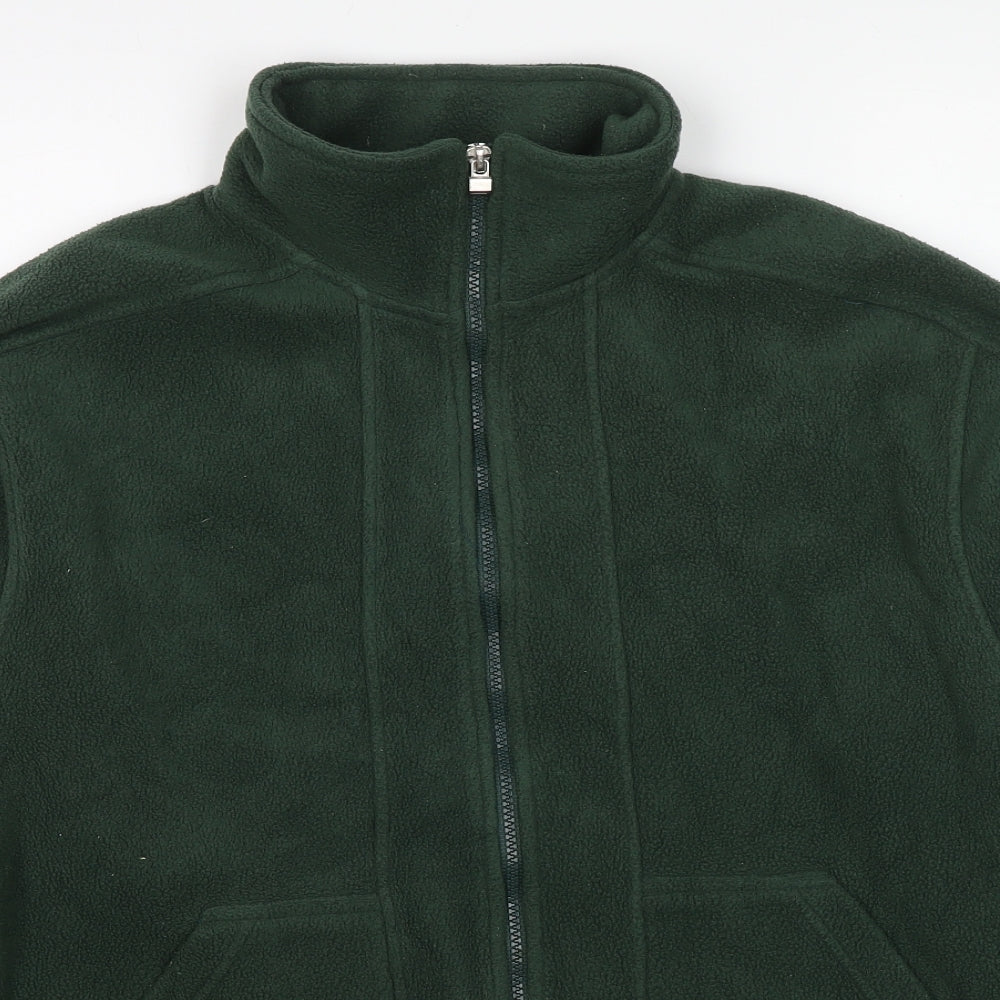 Fabrizio Womens Green Jacket Size S Zip - Size S/M