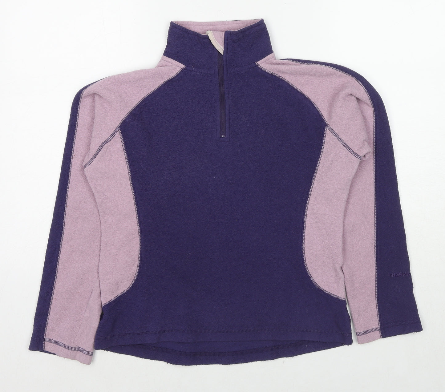 Peter Storm Womens Purple Colourblock Polyester Pullover Sweatshirt Size 10 Pullover