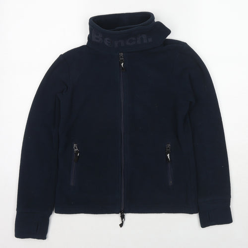 Bench Girls Blue Polyester Full Zip Sweatshirt Size 11-12 Years Zip
