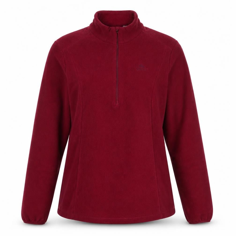Front view of Decathlon women’s purple polyester pullover sweatshirt, size XL, pullover