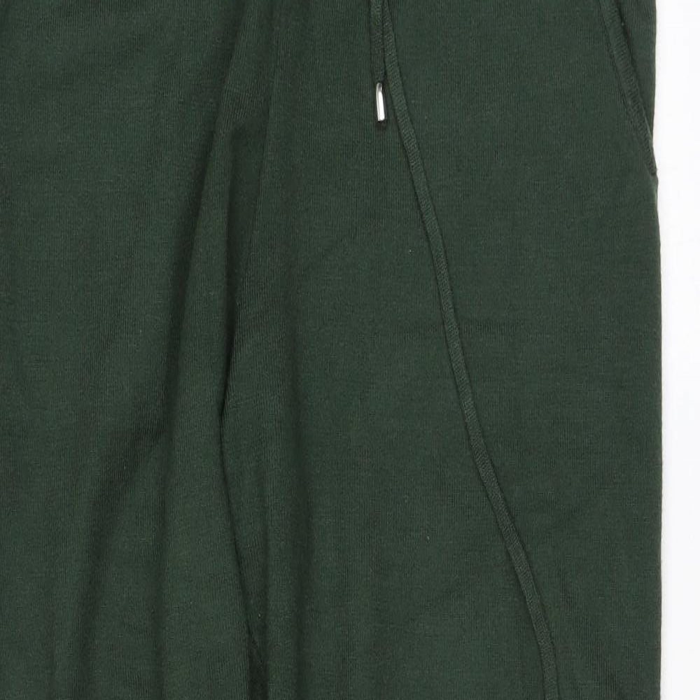 Apricot Womens Green Viscose Jogger Trousers Size 12 L29 in Regular Drawstring